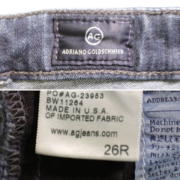 AG Adriano Goldschmied Size 26 Legging Ankle Super Skinny Jeans Blue - Picture 9 of 9